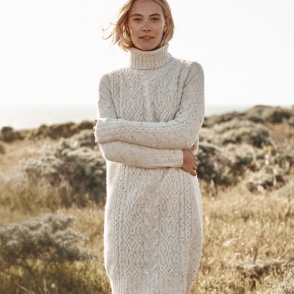 NWOT Garnet Hill Cashmere Turtleneck Dress, sz M - Picture 1 of 6